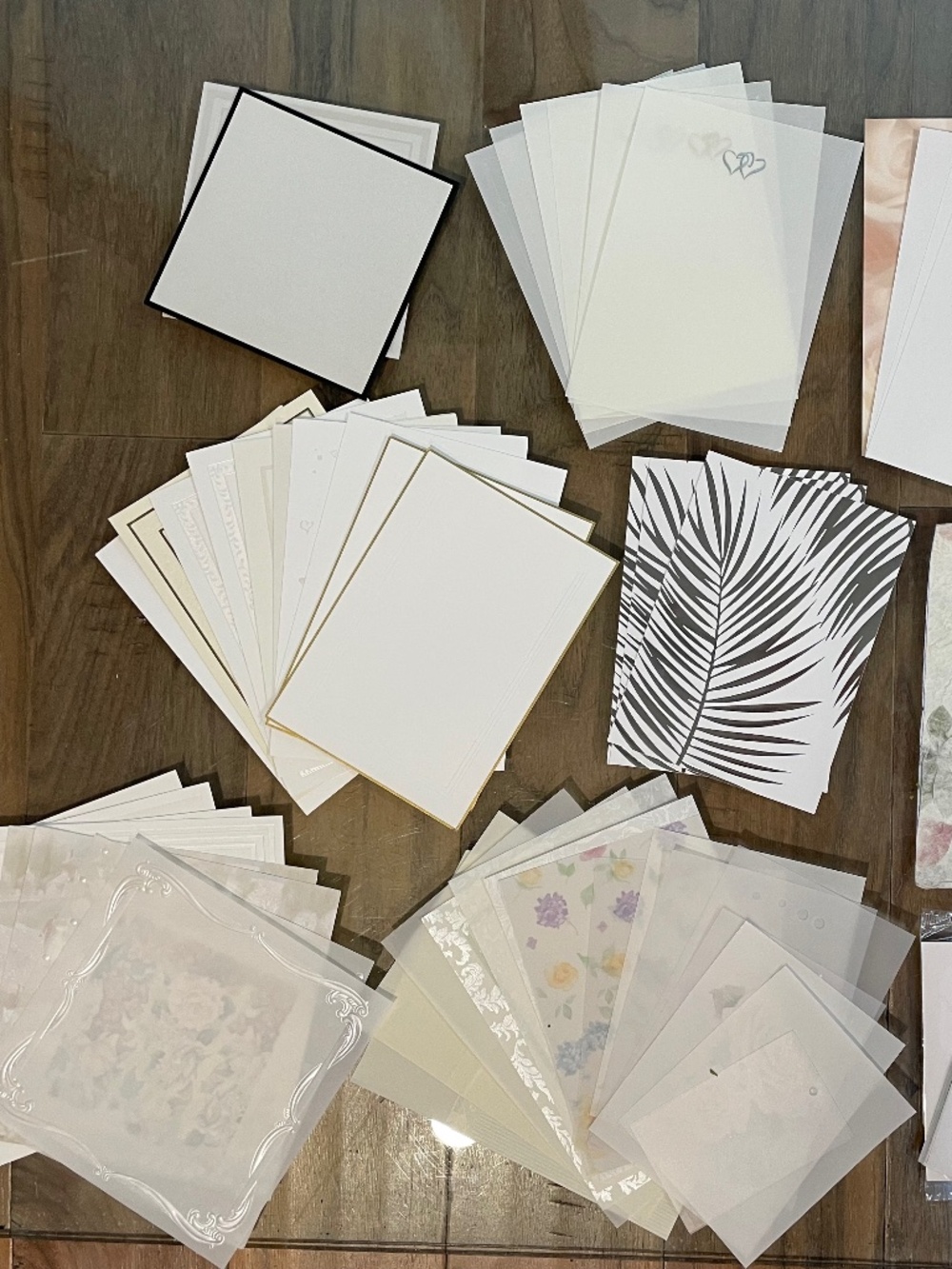 Mixed Set of 60 Blank Stationery & Paper Supplies